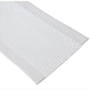 InLine Kabelschlauch, Geflechtschlauch mit Klettverschluss, 1 m, 40 mm, weiß