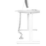 InLine Kabelkanal flexibel für höhenverstellbare Tische, 4 Kammern, grau