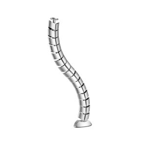 InLine Kabelkanal flexibel, vertikal für Tische, 2 Kammern, 0,80m, silber
