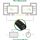 InLine USB KM-Umschalter, 2 PCs, für Tastatur, Maus und Maus-Transfer
