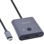 InLine USB-C Switch, bidirektionaler Umschalter, 8K, 10Gb/s, 100W