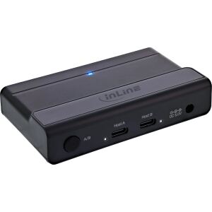 InLine USB-C-Switch, 4x2, 4 USB 3.2-Geräte für 2 Computer gemeinsam nutzbar
