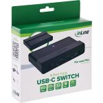 InLine USB-C-Switch, 4x2, 4 USB 3.2-Geräte für 2 Computer gemeinsam nutzbar