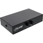 InLine RJ45 Umschalter manuell, 1 auf 2, 3x RJ45 Buchse