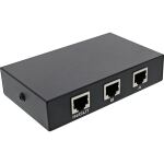InLine RJ45 Umschalter manuell, 1 auf 2, 3x RJ45 Buchse