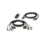 ATEN 2L-7D02UDX3 KVM Kabelsatz, USB DVI-D Dual Display...