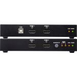 ATEN CE824-AT-G KVM Konsolen-Extender, USB HDMI Dual View...