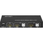 InLine KVM Desktop Switch, 2-fach, HDMI 4K2K, USB 2.0 Hub, mit Audio
