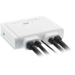 InLine KVM Switch, 2-fach, USB-C zu DisplayPort 1.2, 4K, Audio, integr. Kabel