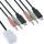 InLine KVM Switch, 2-fach, USB-C zu DisplayPort 1.2, 4K, Audio, integr. Kabel