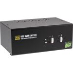InLine KVM Desktop Switch, 2x, Dual-Monitor DisplayPort 1.2, 4K, USB 2.0, Audio