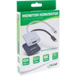 InLine USB Display Konverter, USB-C Stecker zu HDMI Buchse 4K/60Hz, schwarz