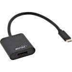 InLine USB Display Konverter, USB-C Stecker zu DisplayPort 4K/60Hz schwarz
