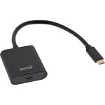 InLine USB Display Konverter, USB-C ST zu Mini DisplayPort 4K/60Hz, schwarz