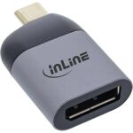 InLine USB Display Konverter, USB-C Stecker zu DisplayPort Buchse 8K60Hz