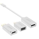 InLine USB Display Konverter Set 6-in-1, 4K/60Hz silber