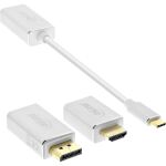 InLine USB Display Konverter Set 6-in-1, 4K/60Hz silber