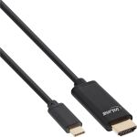 InLine USB Display Kabel, USB-C Stecker zu HDMI Stecker, 1m