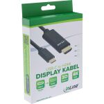 InLine USB Display Kabel, USB-C Stecker zu HDMI Stecker, 1m
