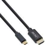 InLine USB Display Kabel, USB-C Stecker zu HDMI Stecker, 5m
