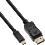 InLine USB Display Kabel, USB-C Stecker zu DisplayPort Stecker, 7,5m