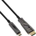 InLine USB-C auf HDMI AOC Kabel, 4K 60 Hz, DP Alt Mode, 50 m