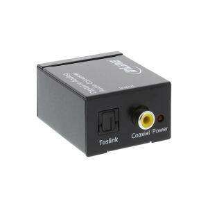 InLine Audio DA-Wandler, Eingang Toslink oder Cinch, Ausgang 2x Cinch Stereo