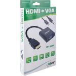 InLine Konverter Kabel HDMI zu VGA, mit Audio