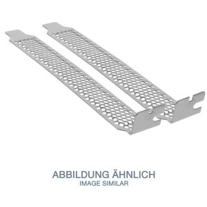 InLine Slotblech perforiert, 2er Pack, silber