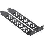 InLine Slotblech perforiert, 2er Pack, schwarz