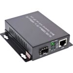 InLine Netzwerk Media Konverter 10/100/1000Mb/s TP zu SFP LWL, SM, 20km