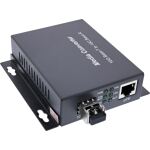 InLine Netzwerk Media Konverter 10Gb/s TP zu SFP+ LWL (für LC Duplex), MM, 300m
