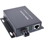 InLine Netzwerk Media Konverter 10Gb/s TP zu SFP+ LWL (für LC Duplex), SM, 10km
