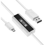 InLine USB Smart Control, Multimeter, Ladeüberwachung, USB A zu Micro-B Kabel