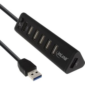 InLine Smart Hub, 7-fach USB 3.2 Gen.1 / 2.0 Hub mit Schnelllade-Anschluss