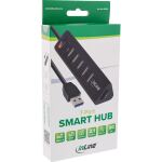 InLine Smart Hub, 7-fach USB 3.2 Gen.1 / 2.0 Hub mit Schnelllade-Anschluss
