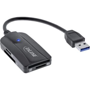 InLine Card Reader, USB-A, USB 3.2 Gen.1, für SD und microSD
