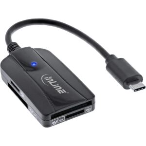 InLine Card Reader, USB-C, USB 3.2 Gen.1, für SD und microSD