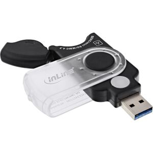 InLine Mobile Card Reader USB 3.2, für SD/SDHC/SDXC, microSD