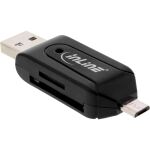 InLine Dual Card Reader für SD und microSD, für...
