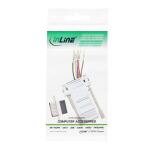 InLine Adapter, 9pol Sub D Stecker an RJ45 Buchse, metallisiert
