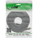 InLine SAT-Anschlusskabel, 2x geschirmt, 2x F-Stecker, >85dB, schwarz, 15m