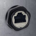 InLine Patchkabelkupplung, kurz, Cat.6A, IP68, 2x RJ45 Buchse, geschirmt