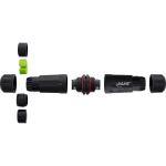InLine Netzkabelkupplung, IP68, 3pol, 2-Wege, M20, schwarz
