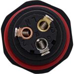 InLine Netzkabelkupplung, IP68, 3pol, 3-Wege, M20, schwarz