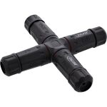 InLine Netzkabelkupplung, IP68, 3pol, 4-Wege, M20, schwarz