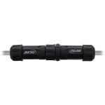 InLine Netzkabelkupplung, IP68, 3pol, Stecker/Buchse, M20, schwarz