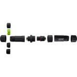 InLine Netzkabelkupplung, IP68, 3pol, Stecker/Buchse, M20, schwarz