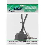 InLine ISDN Verteiler, 1xRJ45 ST / 2xRJ45 BU, (8P8C) o. Endwiderstände, 0,15m