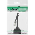 InLine ISDN Verteiler 1x RJ45 ST / 2x RJ45 BU, (8P4C), o. Endwiderstände, 0,15m
